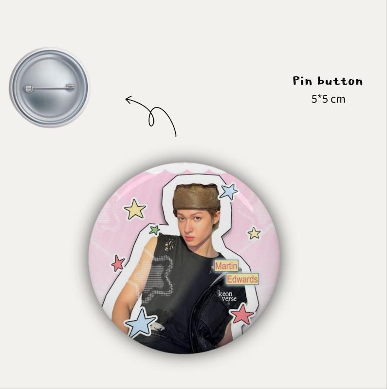 CutOut Cortis stary pin button 💕