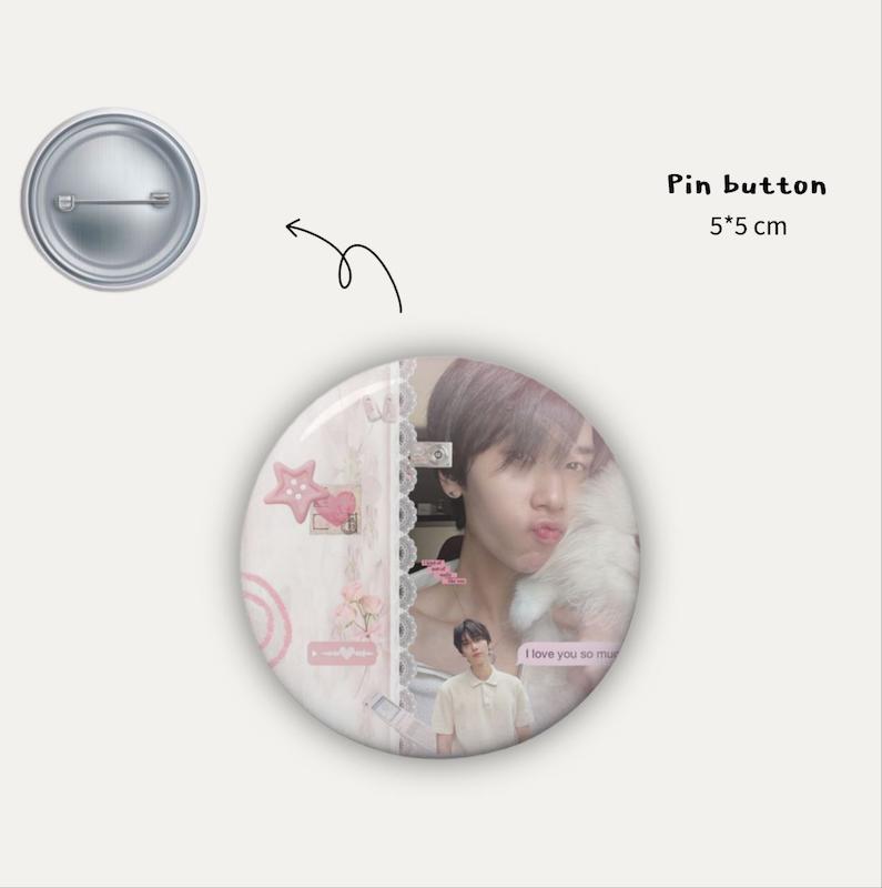 Dunk fluffy pin button 
