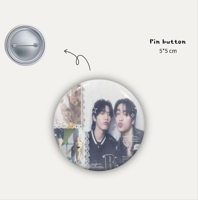 Aouboom sweet pin button 