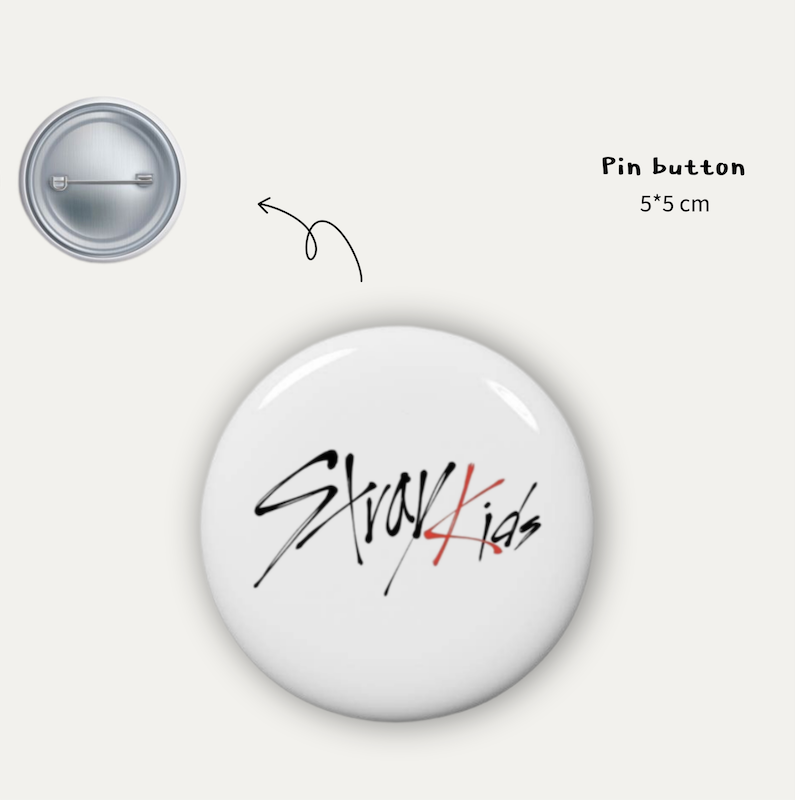 Straykids pin button 