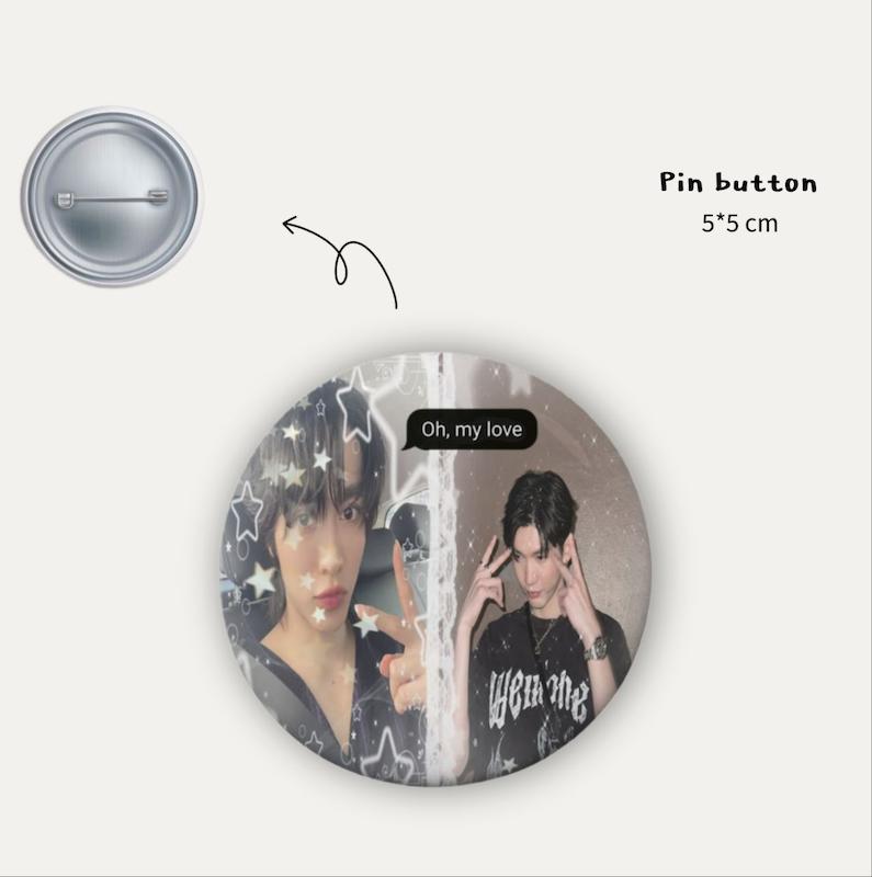 Aouboom pin button 
