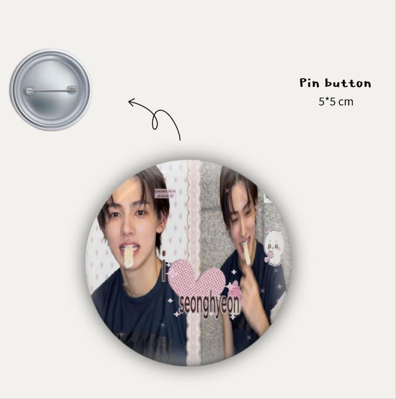 Seonghyeon pin button 🎀
