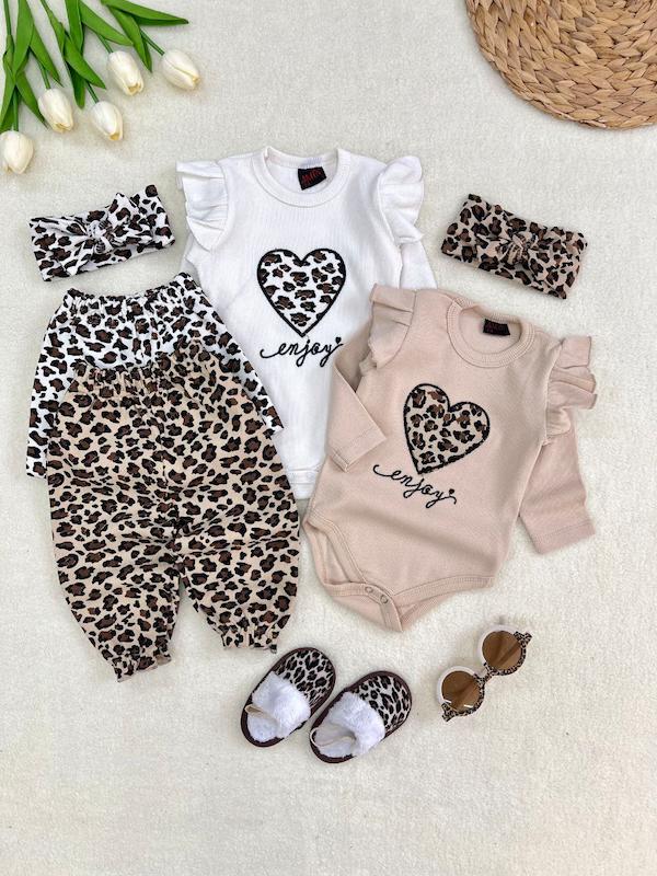 بادی و شلوار پلنگی با هد