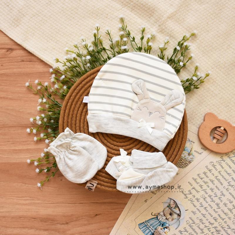 ست کلاه طرح موش طوسی برندpapo