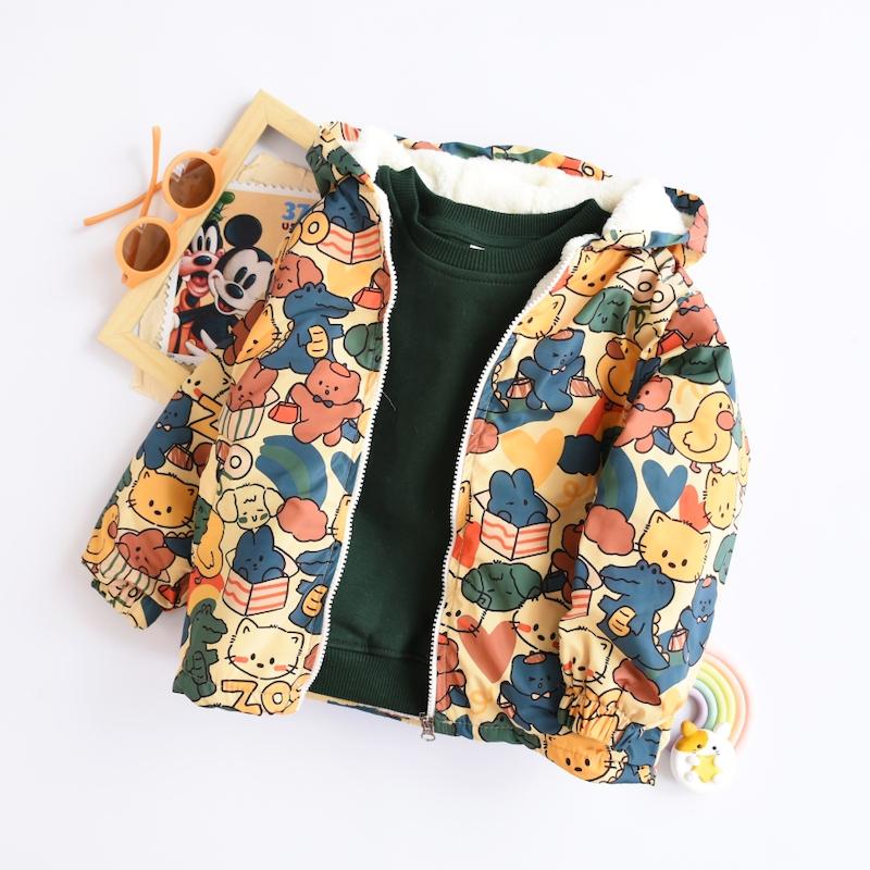 سویشرت زرد حیوانات-N155