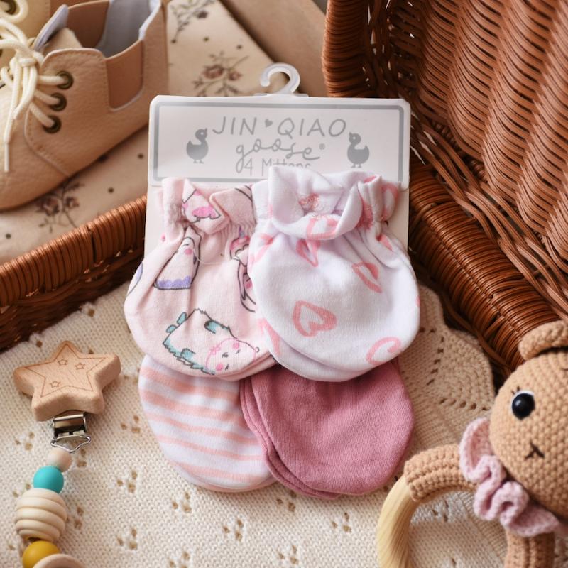 ست 4تایی دستکش نوزادی