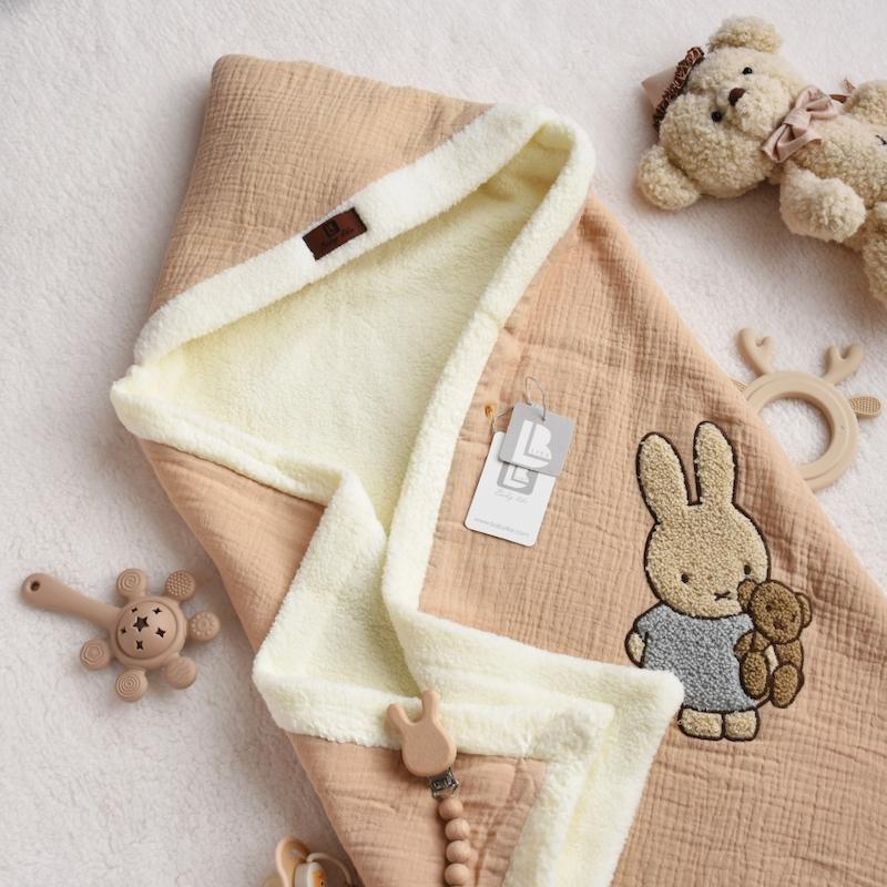 پتو موسلین P148- Baby Like نسکافه ای خرگوش