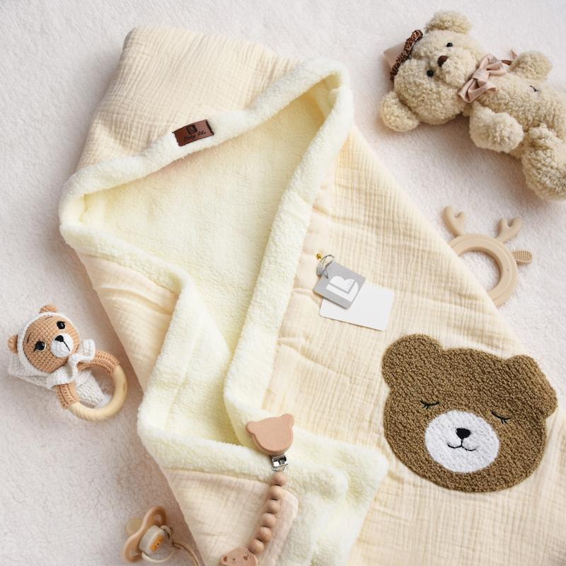 پتو موسلین P149- Baby Like کرم خرس