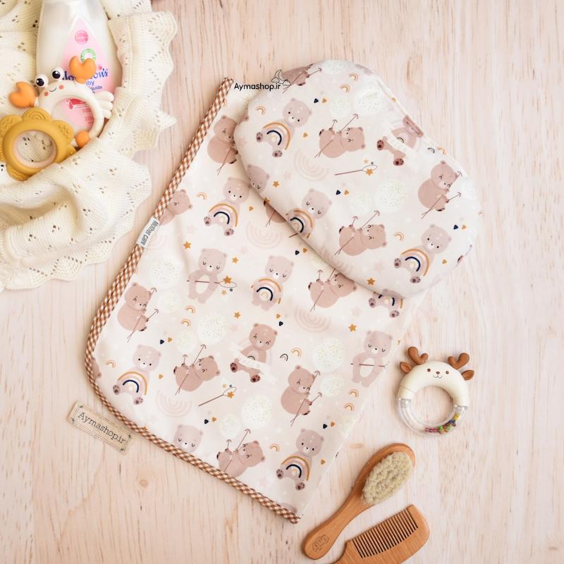 زیرانداز تعویض بالش دار Mother care  طرح هفت