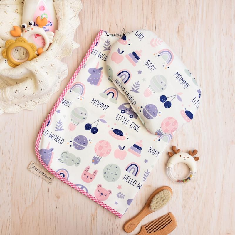 زیرانداز تعویض بالش دار Mother care  طرح هشت