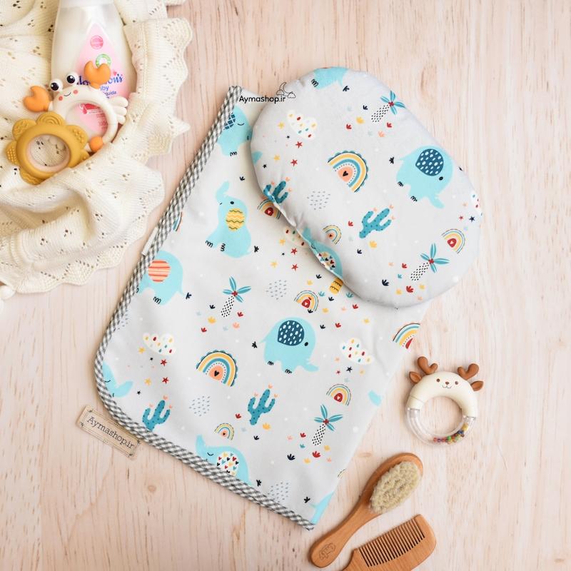 زیرانداز تعویض بالش دار Mother care  طرح نه