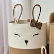 ست سبد و جا دستمالی خرگوش قهوه ای