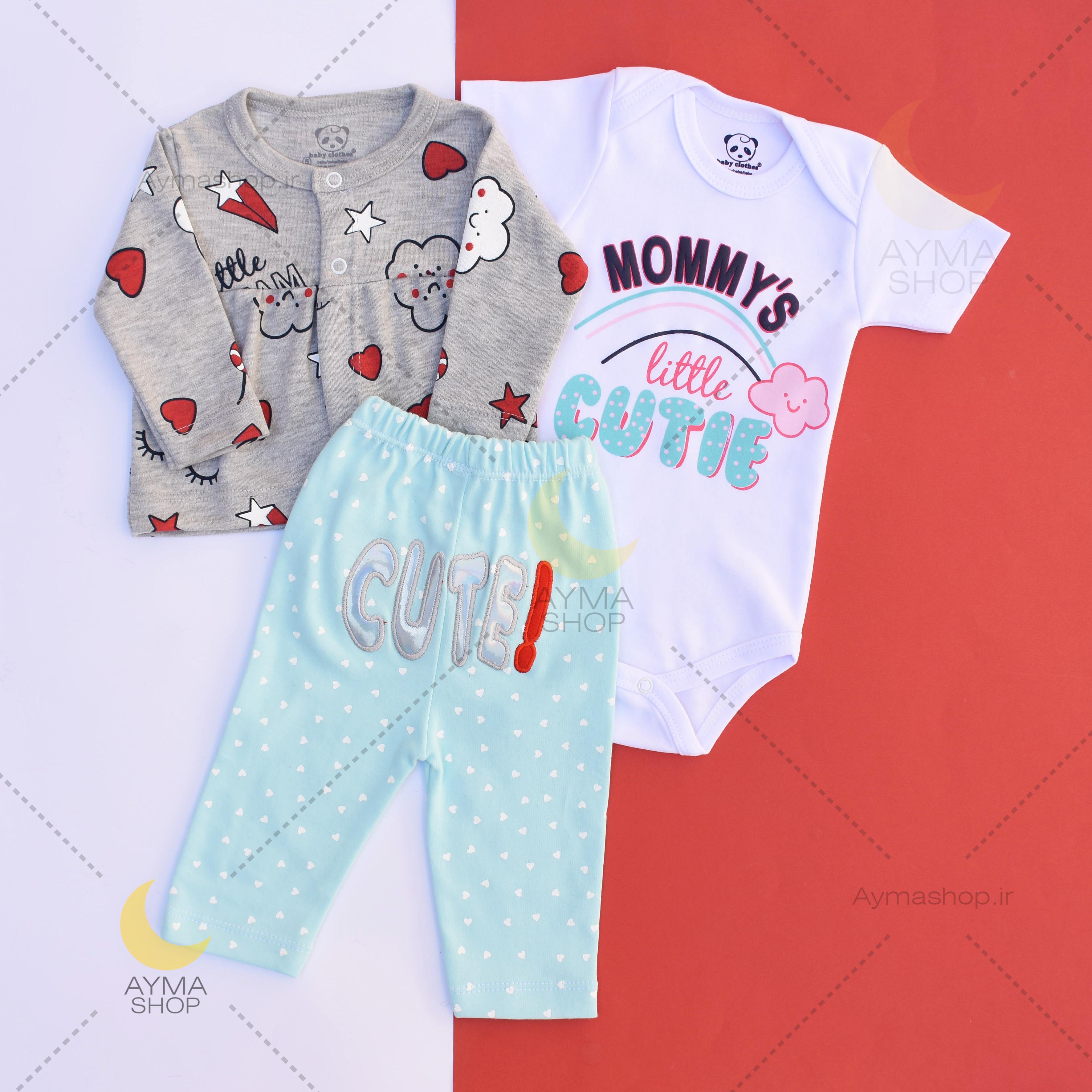 ست سه تکه طرح کیوت Baby Clothes