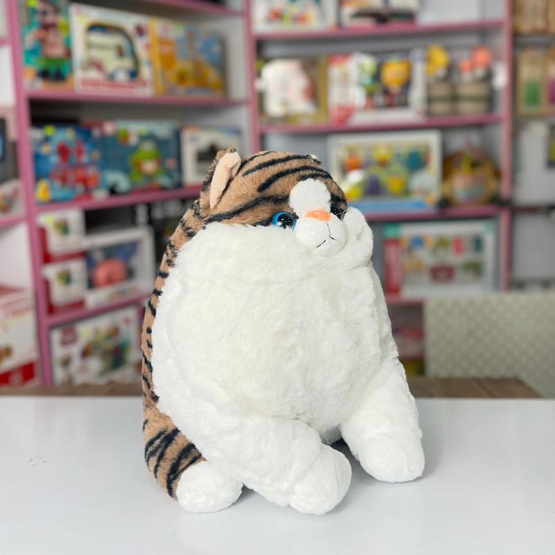 عروسک گربه تپل (قهوه ای)