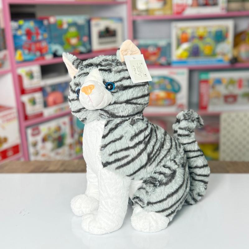 عروسک گربه ملوس(خاکستری)