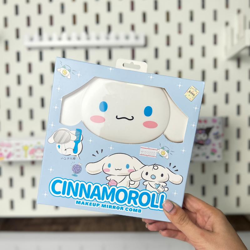 ست آینه دسته دار و شونه سینامورول 