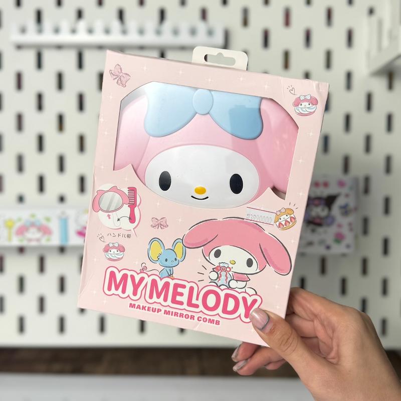 ست آینه دسته دار و شونه ملودی 