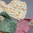 بلوز و شلوار پرتقال  سایز ۳۵.۴۰ بسته ۶ عددی