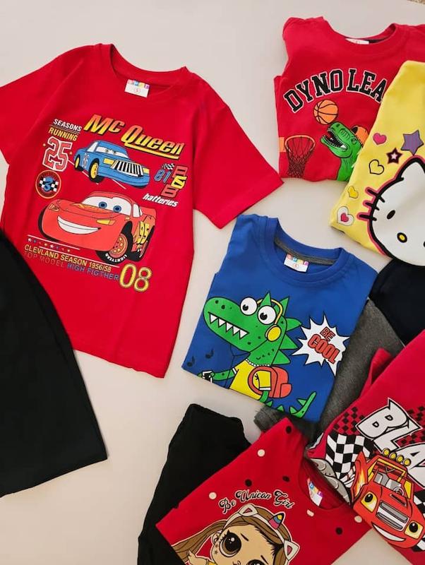 تیشرت و شلوارک نخی 