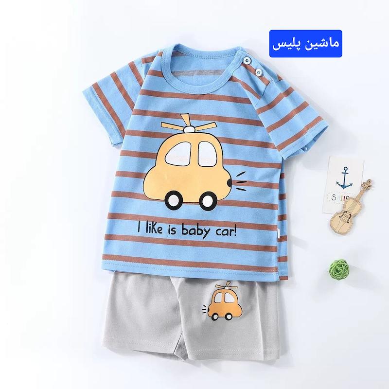 تیشرت و شلوارک راحتی نخی