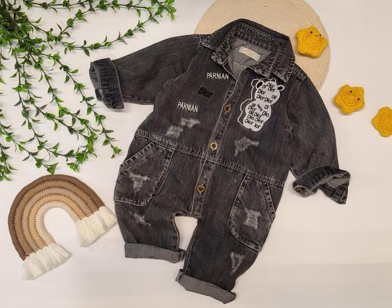 سرهمی جین زاپ دار