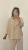 شومیز کرم ایراددار