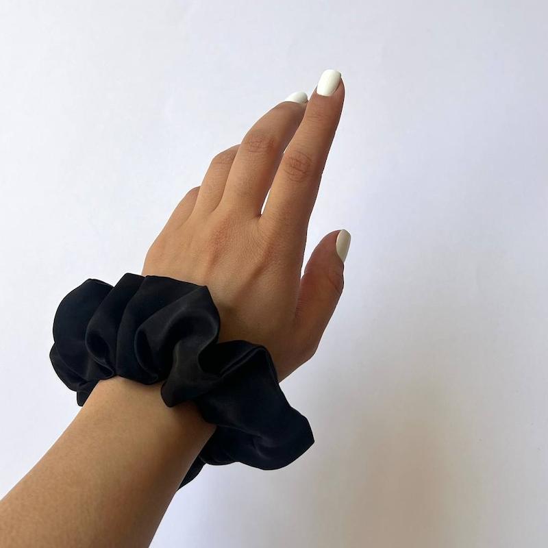 اسکرانچی ساتن مشکی