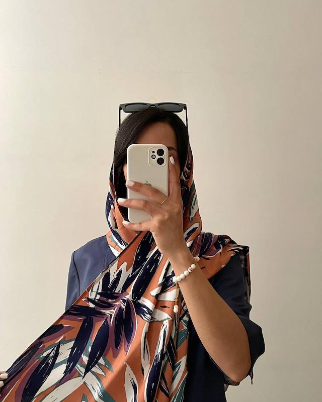 شال هلویی Happy Color