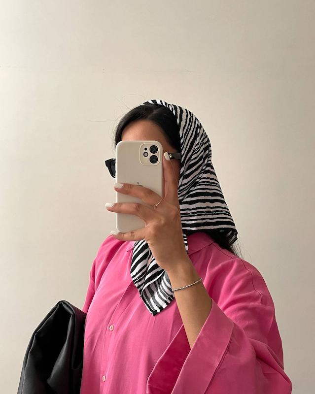 مینی اسکارف Black & White