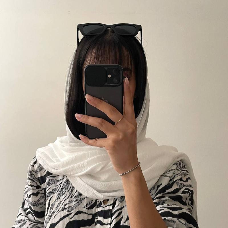 شال بیسیک سفید