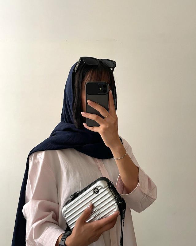 شال بیسیک سورمه ای