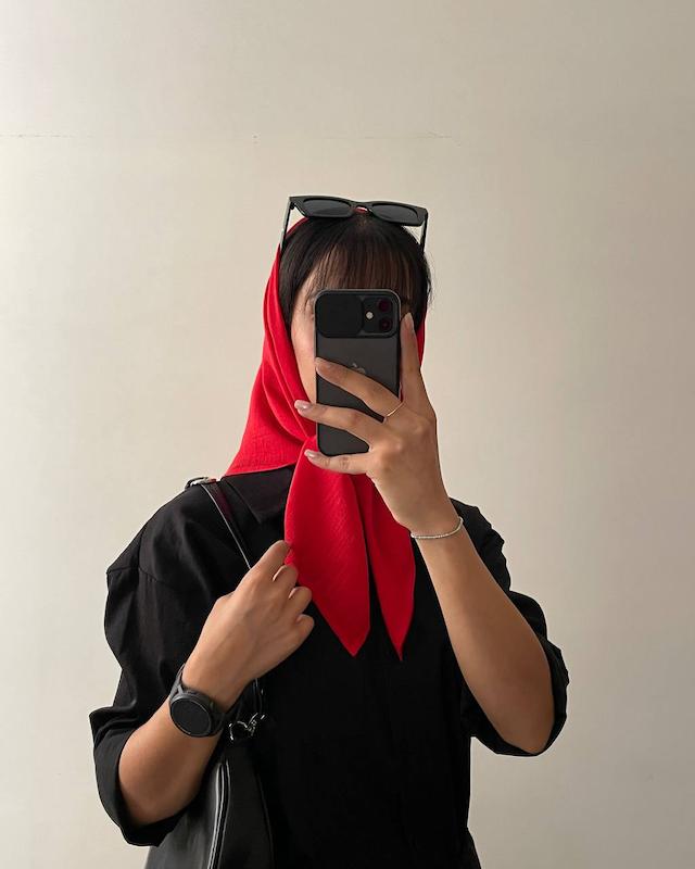 مینی اسکارف بیسیک قرمز