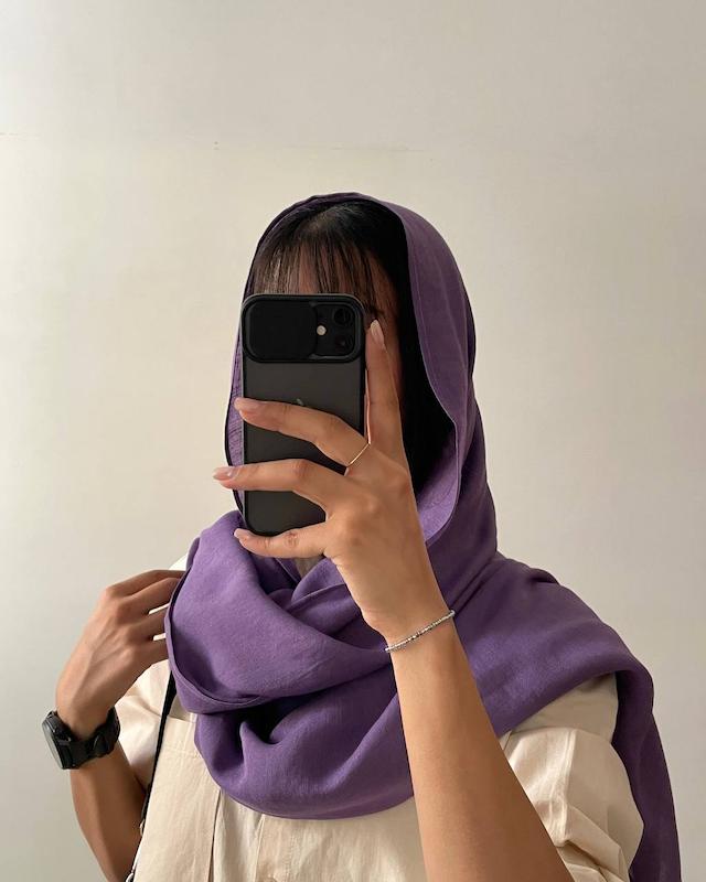 شال بیسیک بنفش