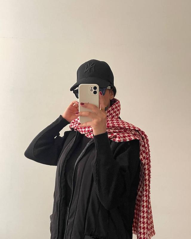 شال Cherry & White 