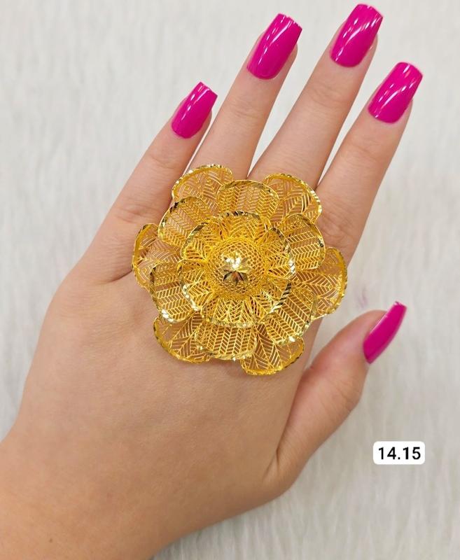 انگشترنقره نمادار طرح گل جدید