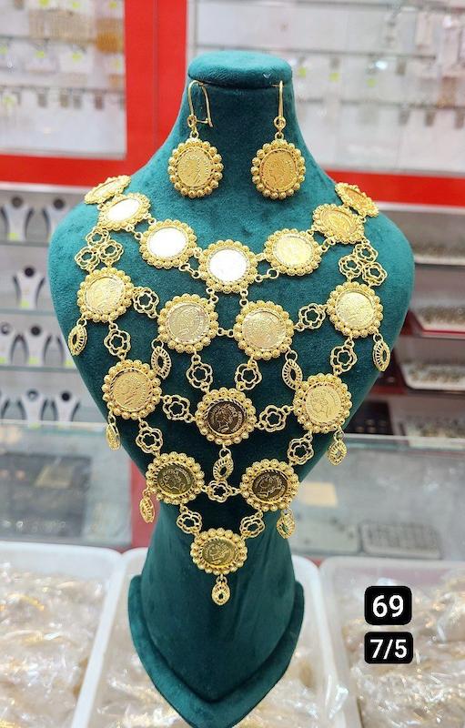 سرویس نقره  طرح سکه ای ابکاری طلا 