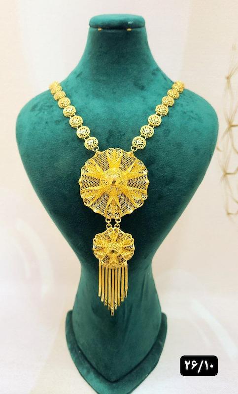 گردنبند نقره نمادار بلند