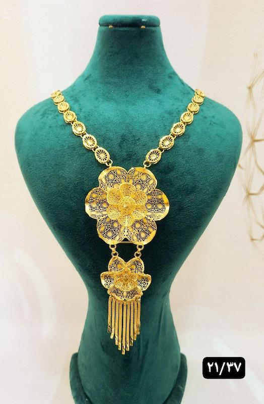 گردنبند نقره نمادار بلند