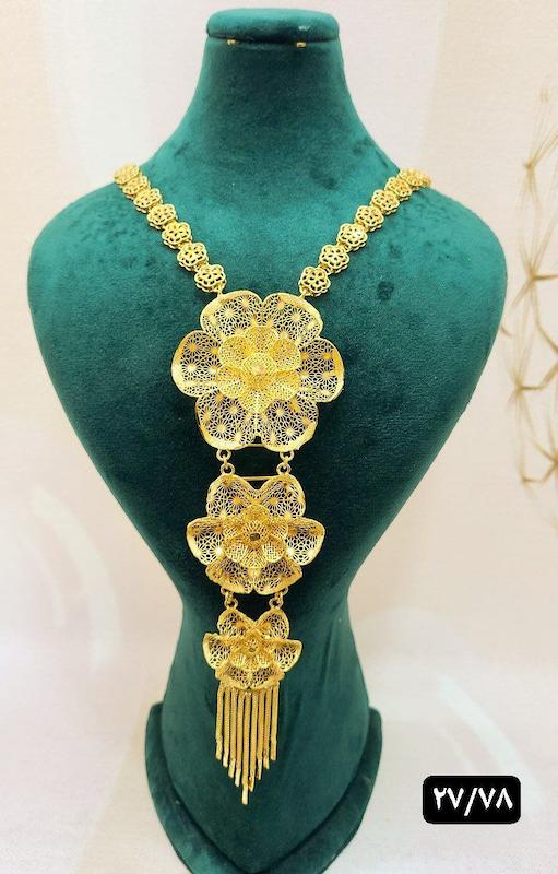 گردنبند نقره نمادار بلند