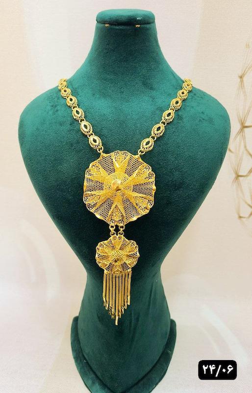 گردنبند نقره نمادار بلند