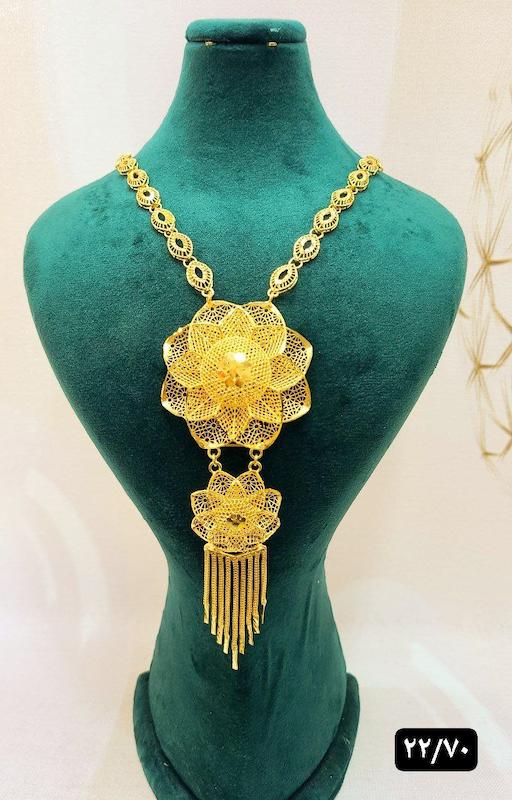 گردنبند نقره نمادار بلند