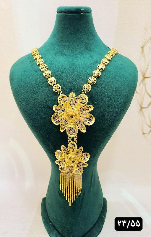 گردنبند نقره نمادار بلند