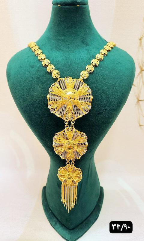 گردنبند نقره نمادار بلند