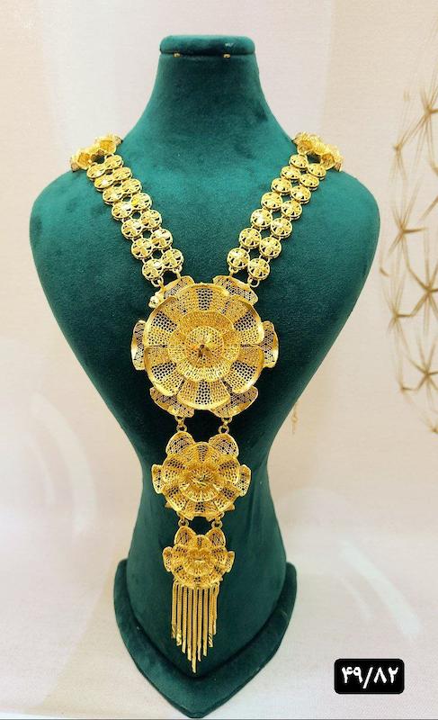 گردنبند نقره نمادار بلند