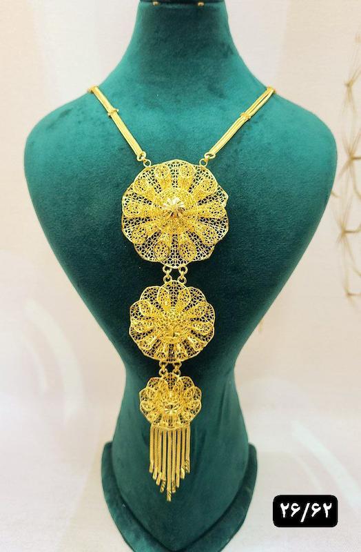 گردنبند نقره نمادار بلند