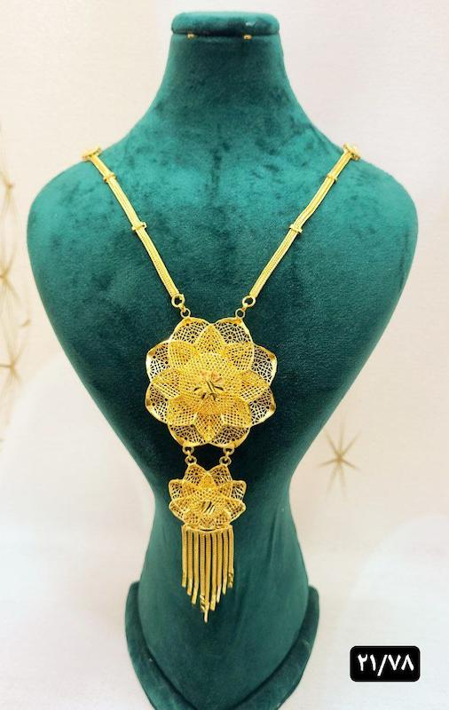 گردنبند نقره نمادار بلند