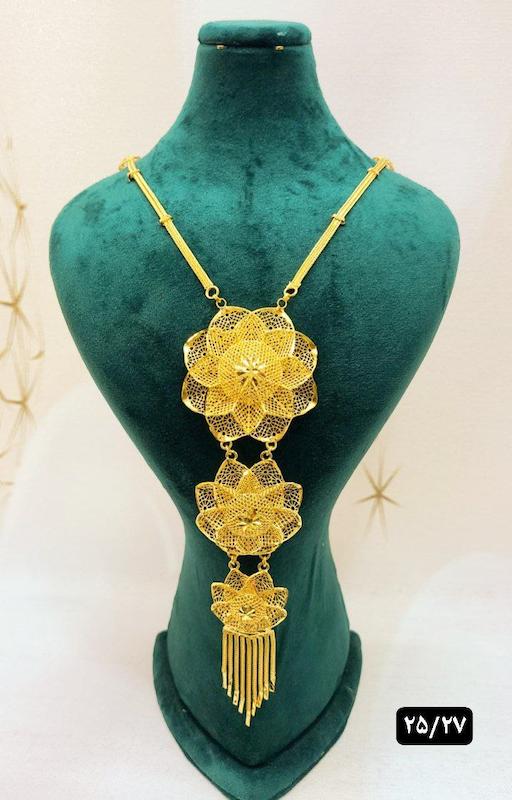 گردنبند نقره نمادار بلند