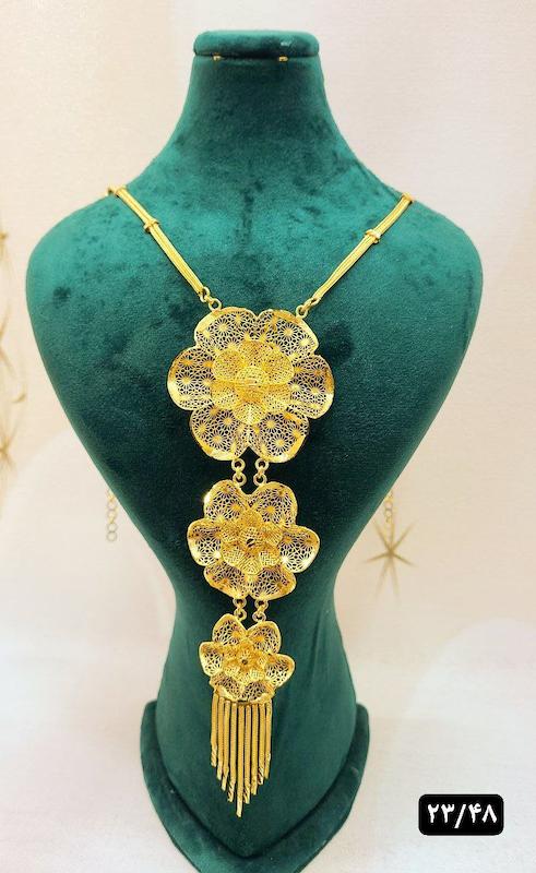 گردنبند نقره نمادار بلند