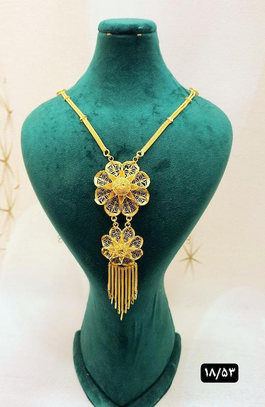 گردنبند نقره نمادار بلند