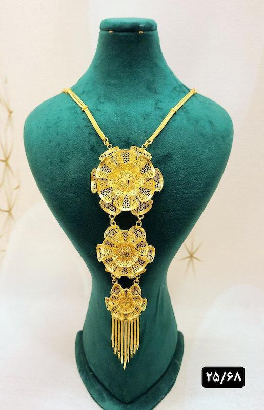 گردنبند نقره نمادار بلند